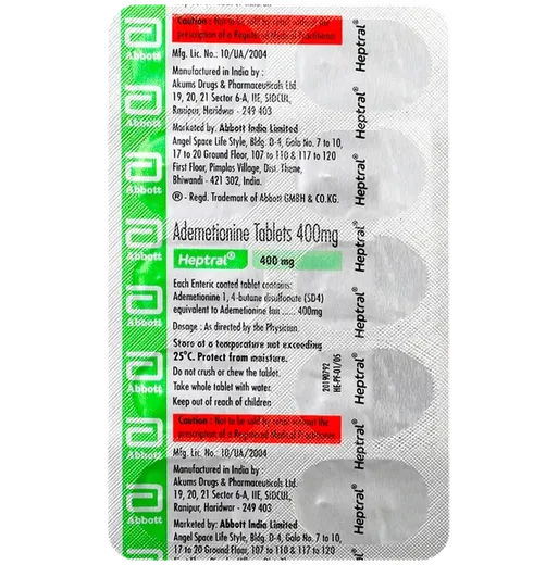 heptral 400mg tablet 10's